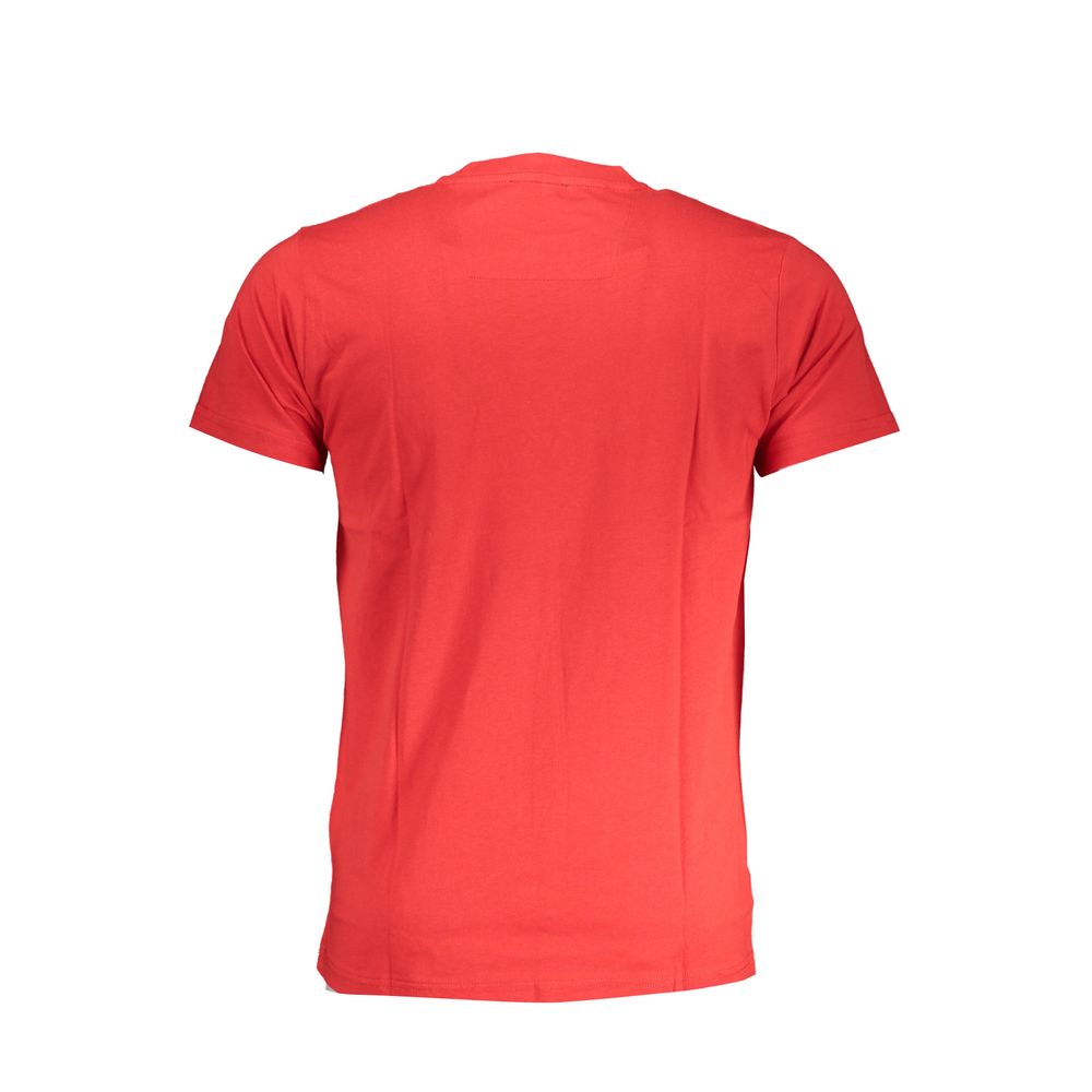 Cavalli Class Rosso Cotton Men T-Shirt - Image 2