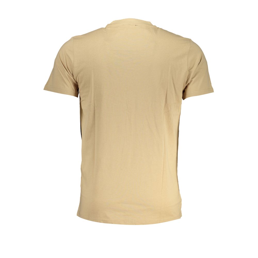 Cavalli Class Beige Cotton Men's T-Shirt - Image 2