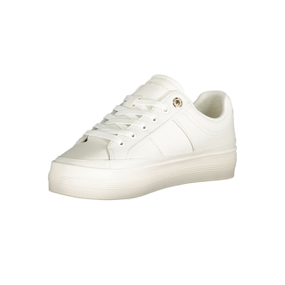 Tommy Hilfiger White Polyester Sneaker - Image 3
