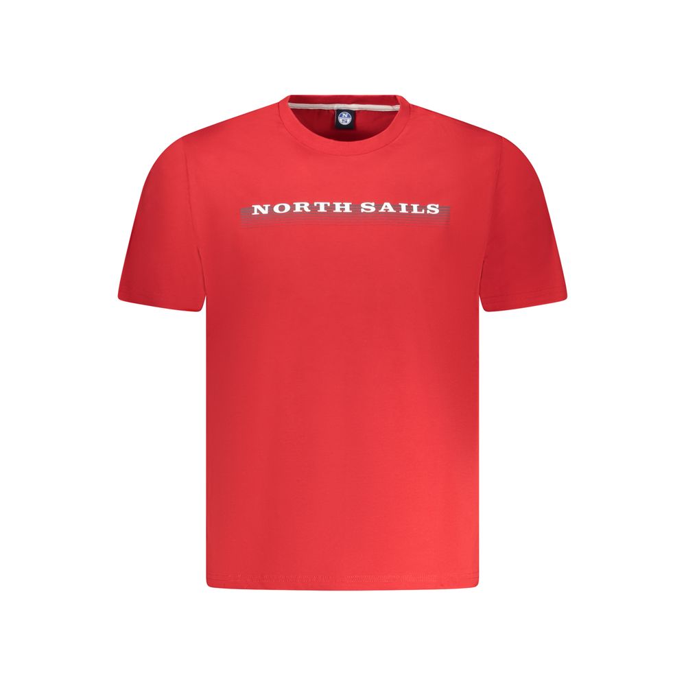 North Sails Red Cotton T-Shirt - Image 2
