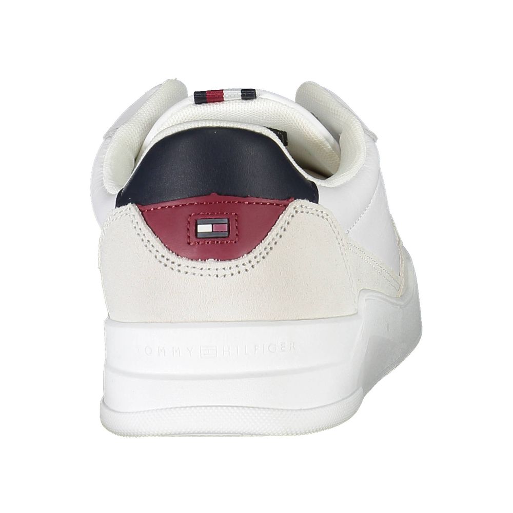 Tommy Hilfiger White Leather Men Sneaker - Image 3