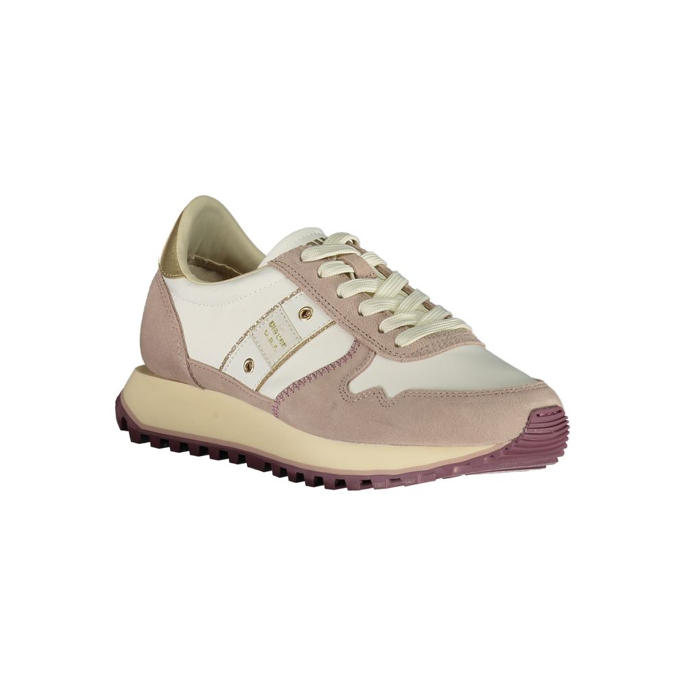 Blauer White Polyester Sneaker - Image 2