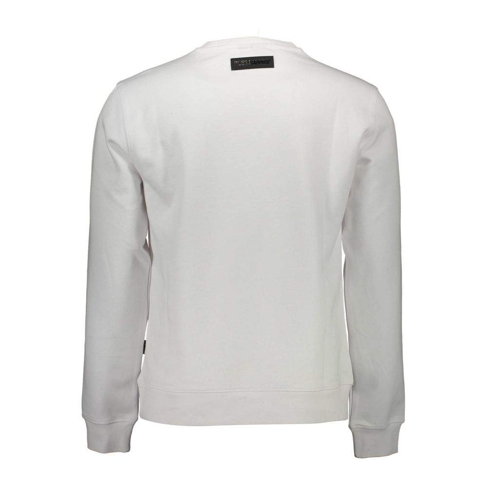 Plein Sport Bianco Cotton Mens Sweatshirt - Image 2