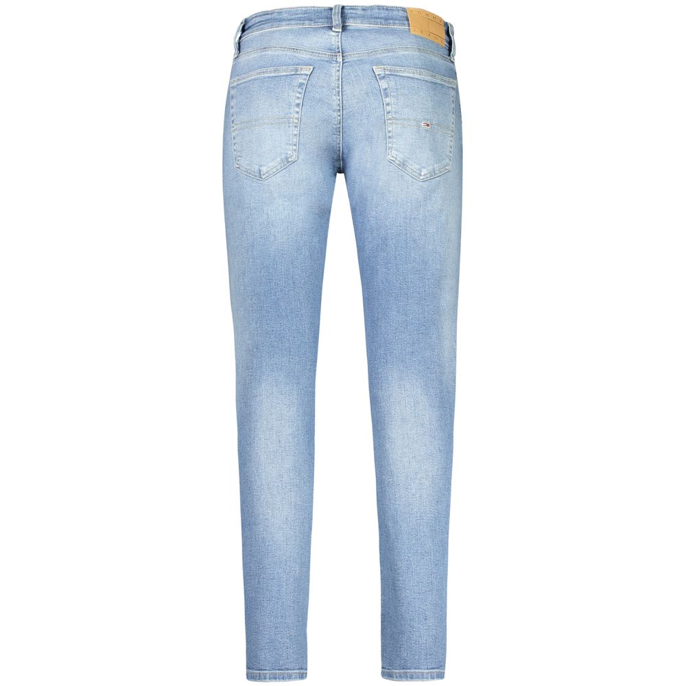 Tommy Hilfiger Azzurro Cotton Men's Slim Tapered Jean - Image 2