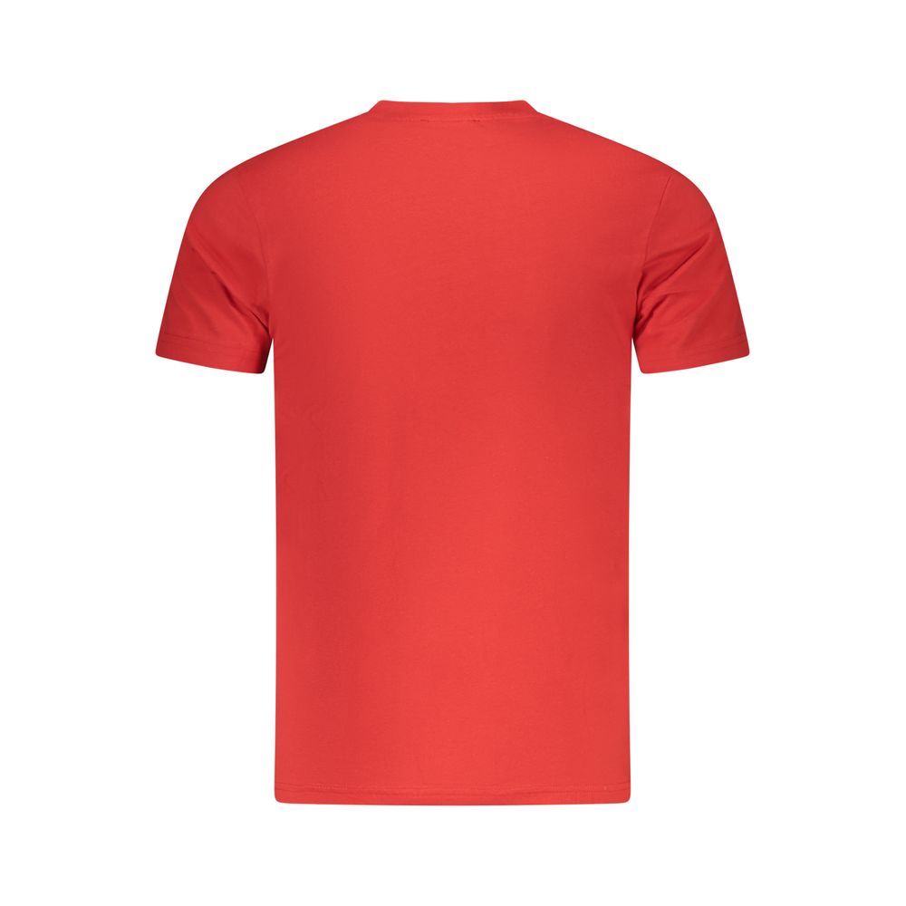 Cavalli Class Red Cotton Men T-Shirt - Image 2