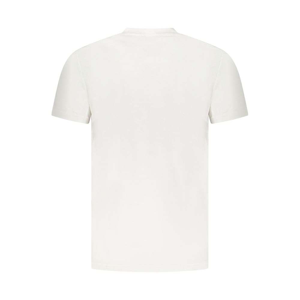 Cavalli Class Bianco Cotton Men T-Shirt - Image 2