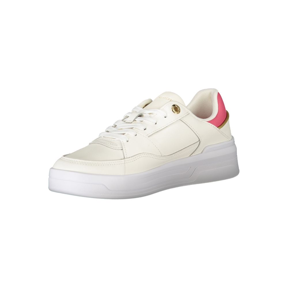 Tommy Hilfiger White Polyester Sneaker - Image 3