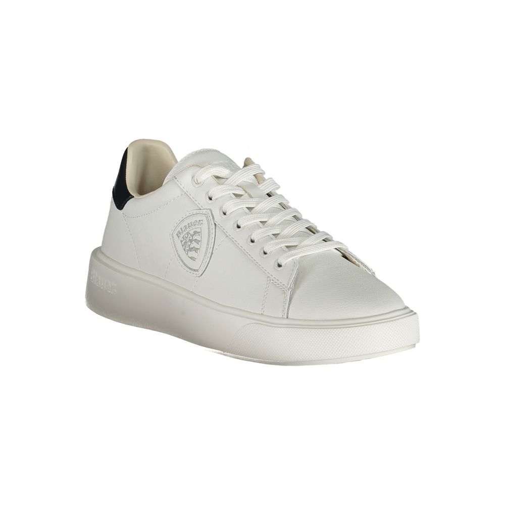 Blauer White Polyester Sneaker - Image 2
