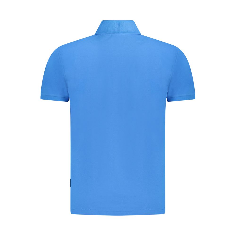 Napapijri Blue Cotton Polo Shirt - Image 2