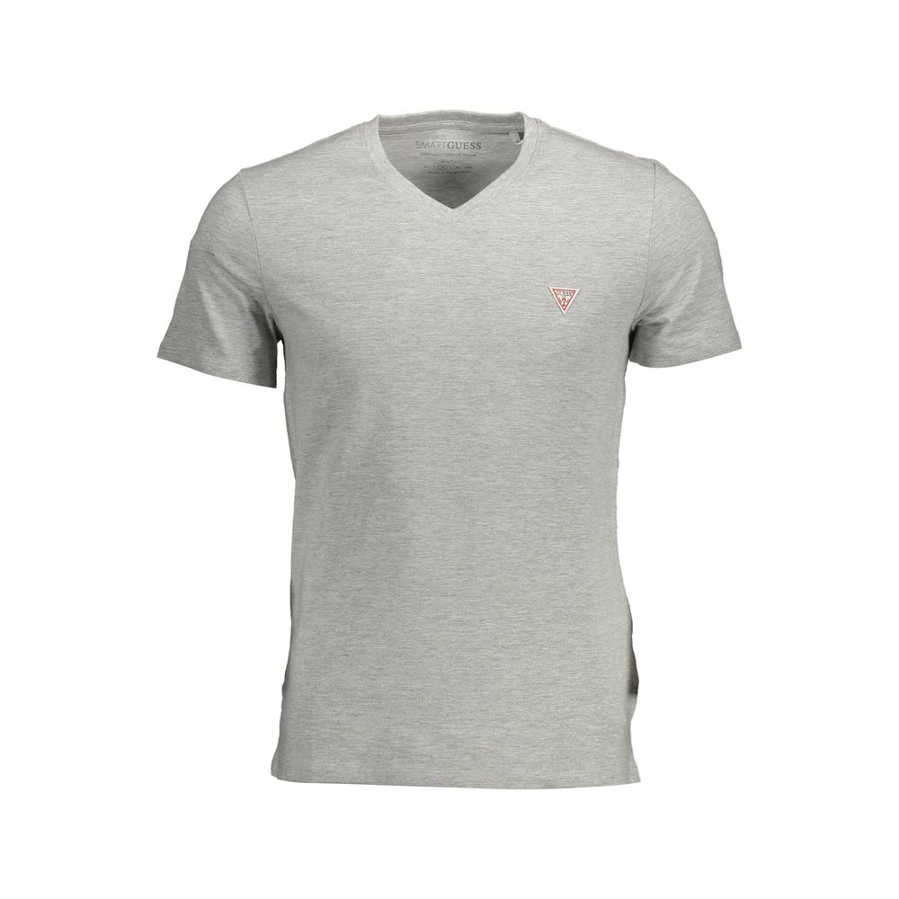Guess Jeans Gray Organic Cotton Men T-Shirt