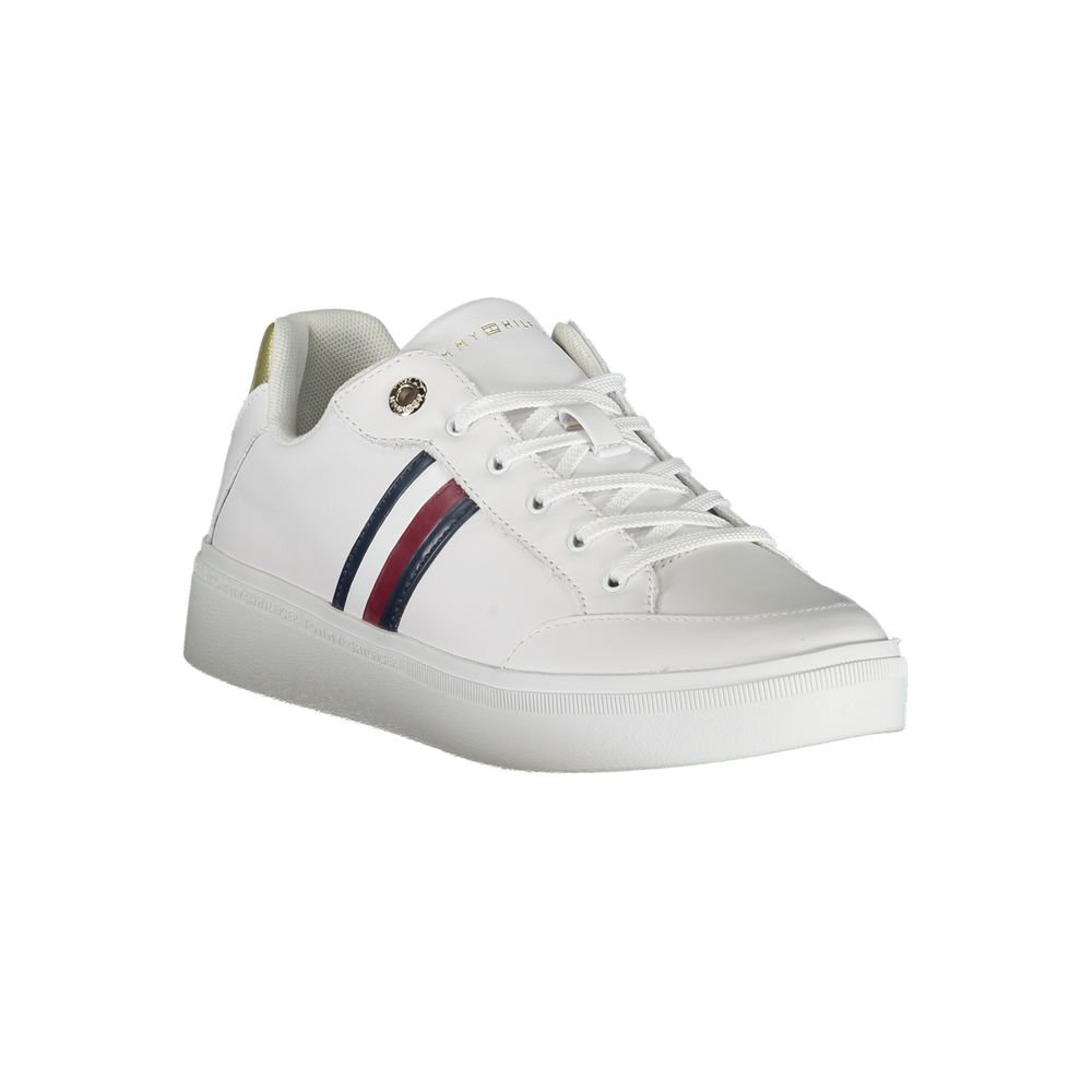 Tommy Hilfiger White Polyester Sneaker - Image 2
