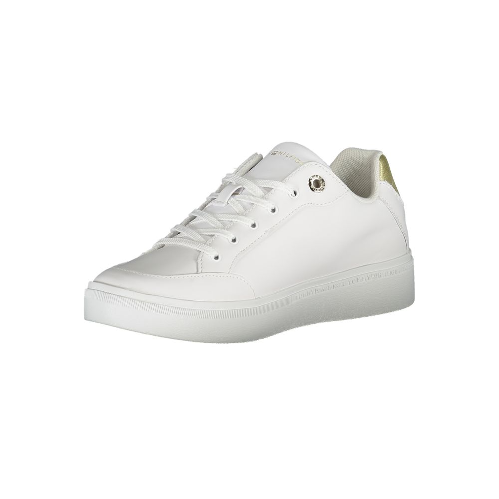 Tommy Hilfiger White Polyester Sneaker - Image 3