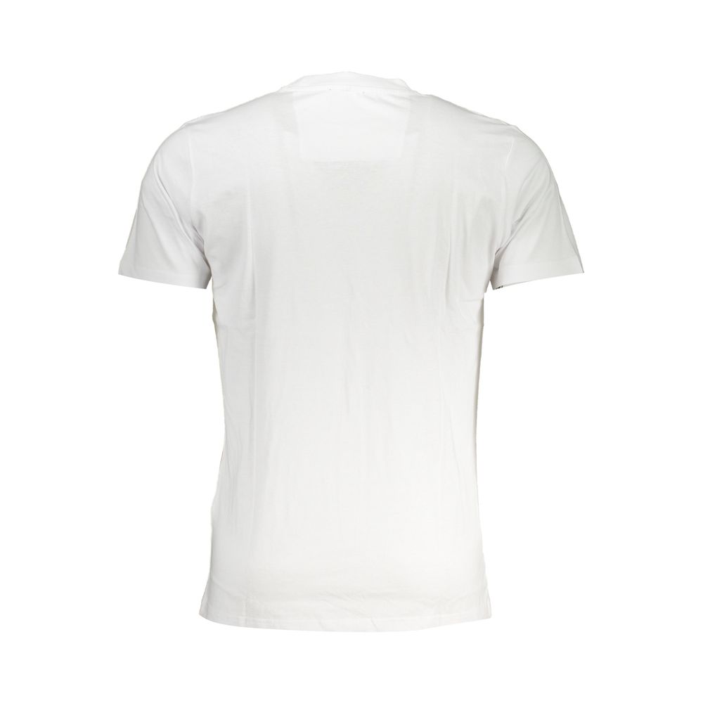 Cavalli Class Bianco Cotton Men T-Shirt - Image 2