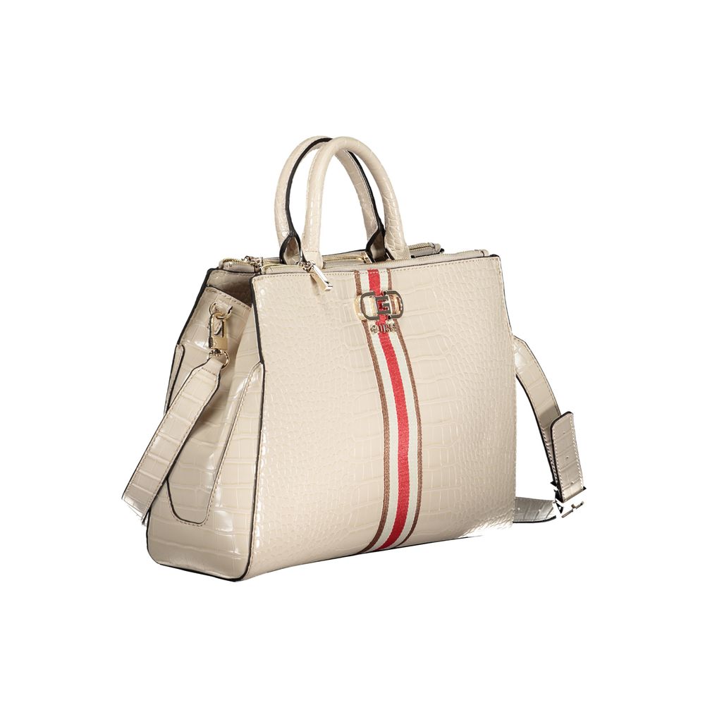 Guess Jeans Beige Polyurethane Women Handbag - Image 3