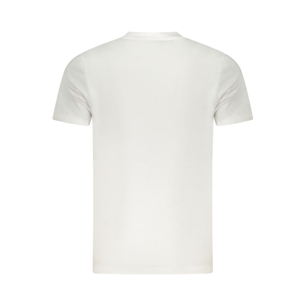Cavalli Class Bianco Cotton Men T-Shirt - Image 2