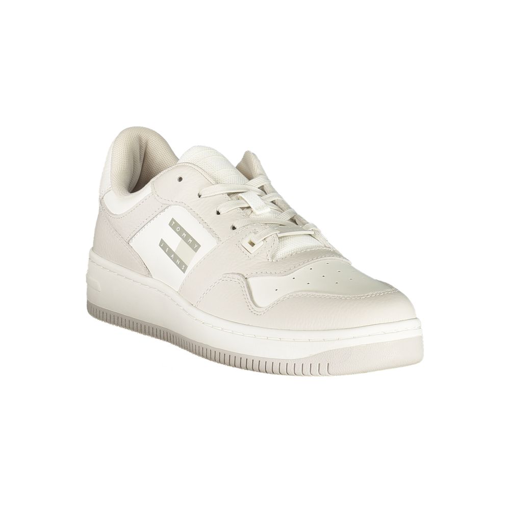 Tommy Hilfiger White Polyurethane Men Sneaker - Image 2