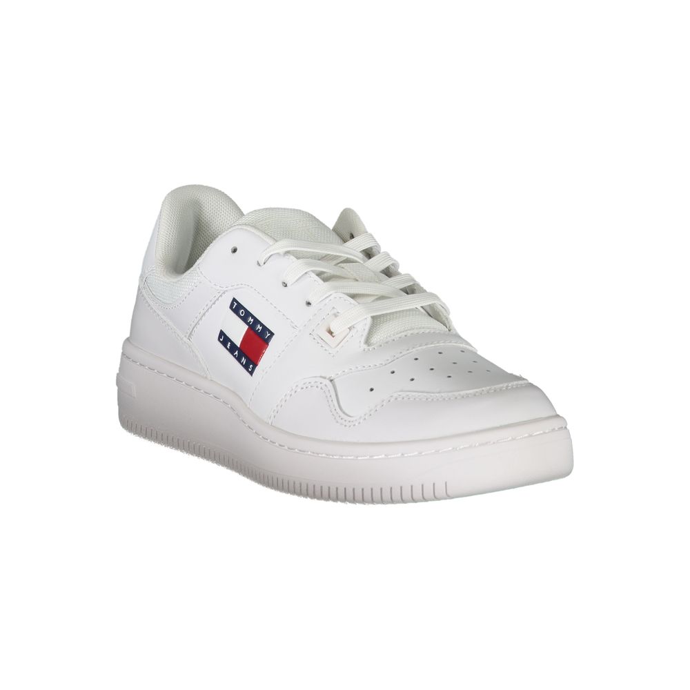 Tommy Hilfiger White Leather Women Sneaker - Image 2