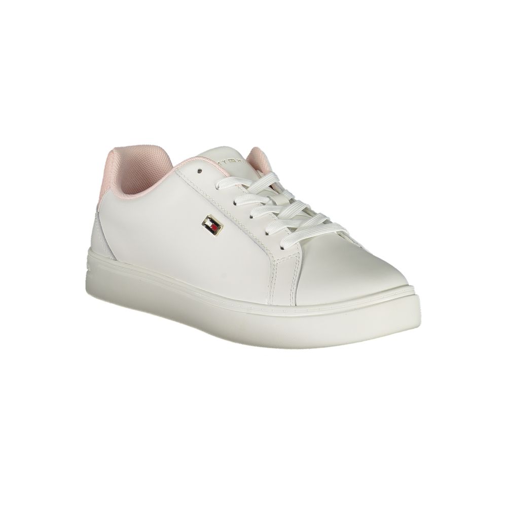 Tommy Hilfiger White Leather Women Sneaker - Image 2