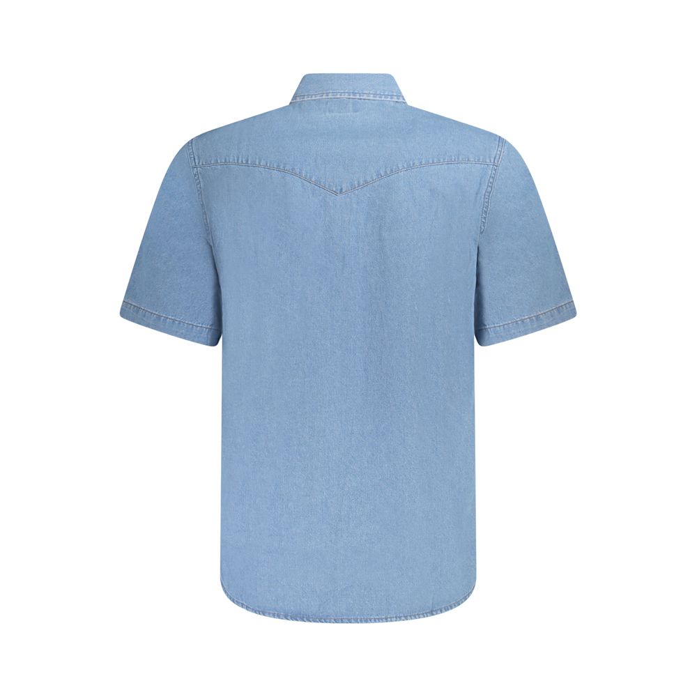 Wrangler Blue Cotton Shirt - Image 2