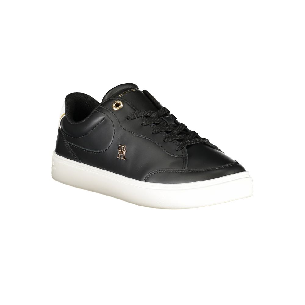 Tommy Hilfiger Black Polyurethane Women Sneaker - Image 2