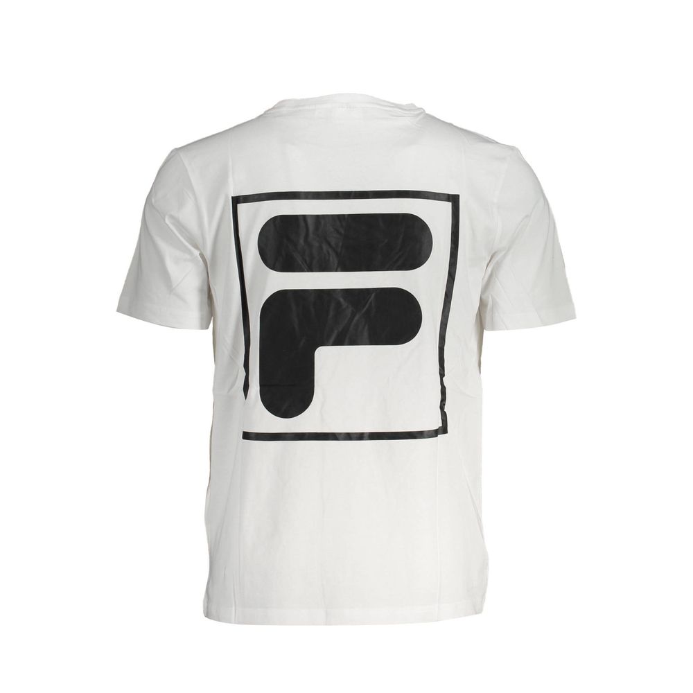 Fila White Cotton T-Shirt - Image 2
