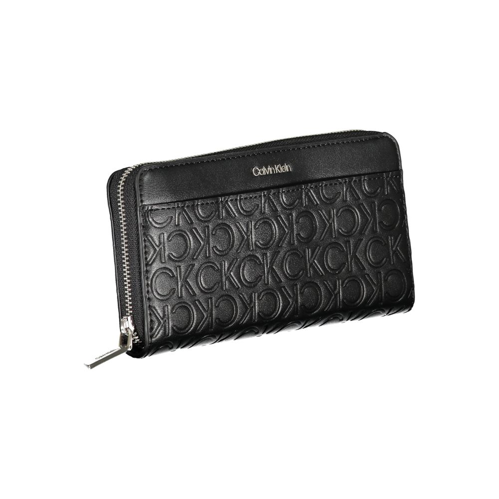 Calvin Klein Black Polyurethane Women Wallet - Image 3