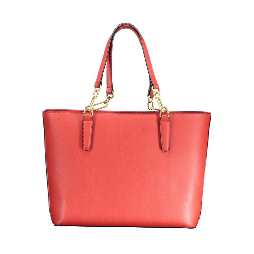 Mario Valentino Rosso Polyurethane Women Handbag - Image 3