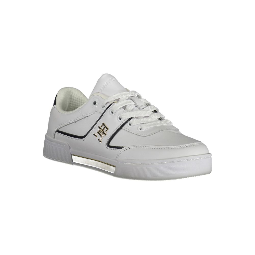 Tommy Hilfiger White Polyester Sneaker - Image 2