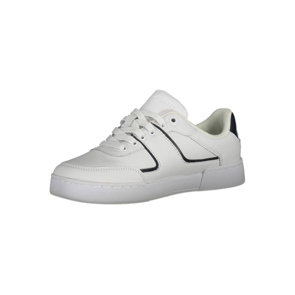 Tommy Hilfiger White Polyester Sneaker - Image 3