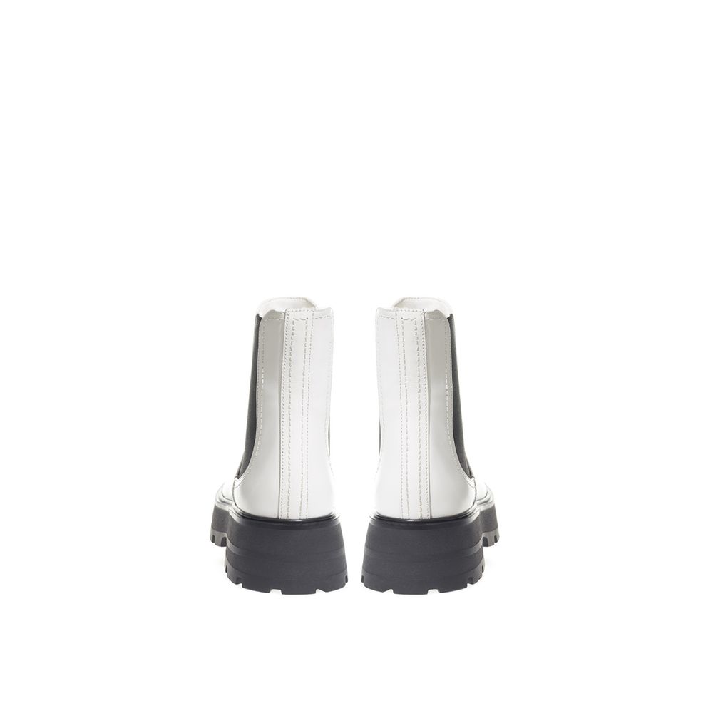 Alexander McQueen Black And White Leather Boot - Image 3