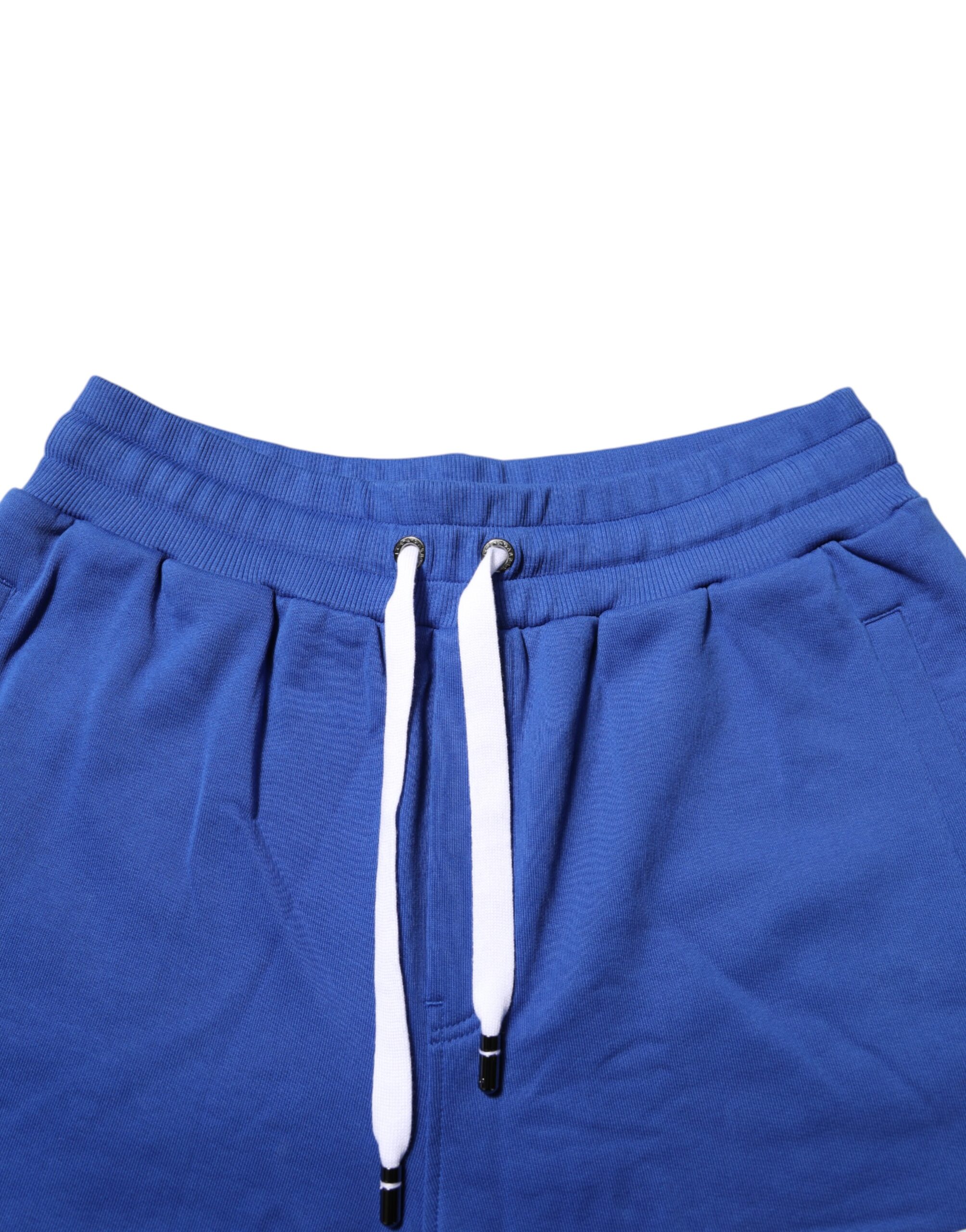 Dolce & Gabbana Blue Logo Cotton Bermuda Sweatshorts Shorts - Image 5