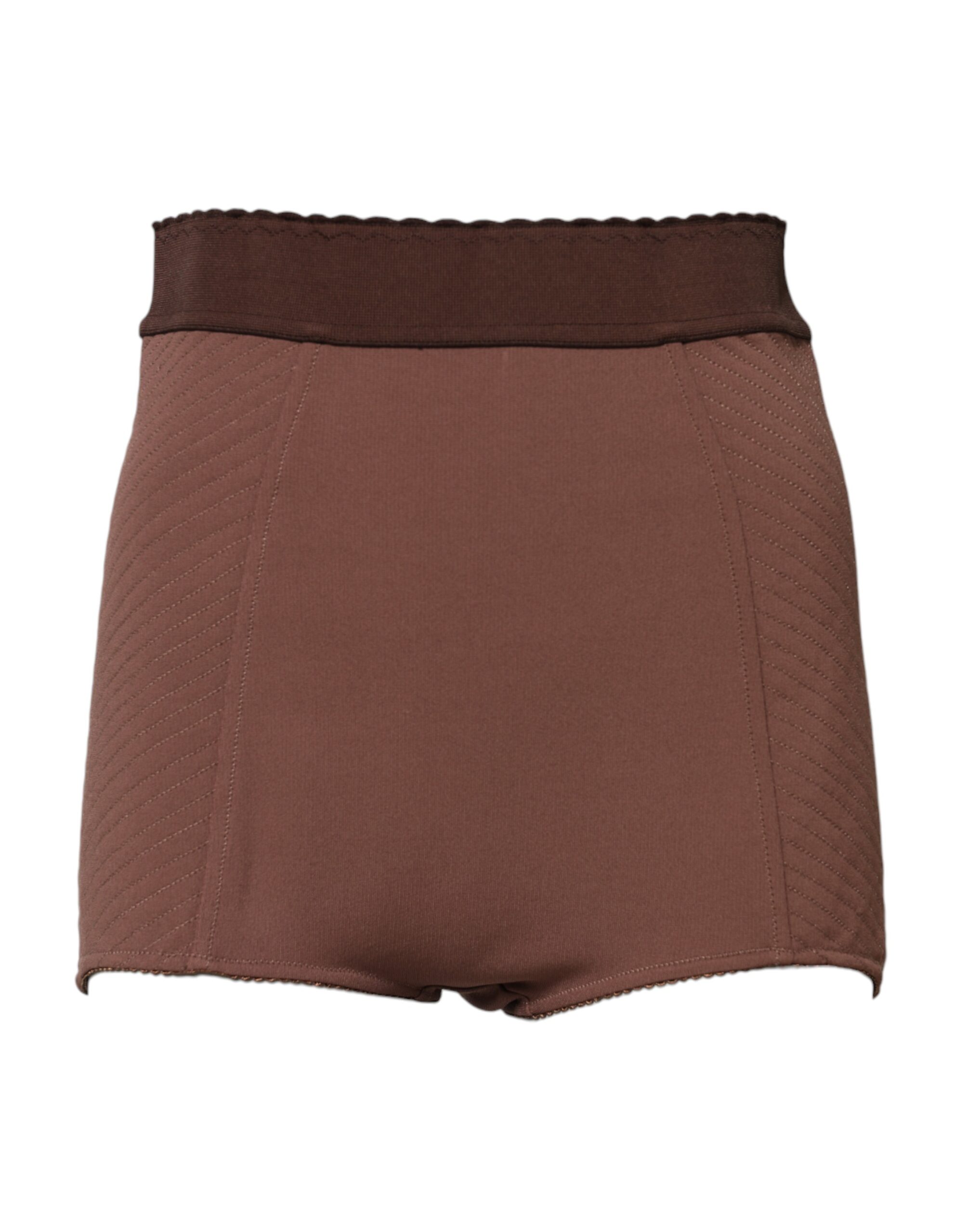 Dolce & Gabbana Brown Viscose High Waisted Hot Pants Shorts - Image 2