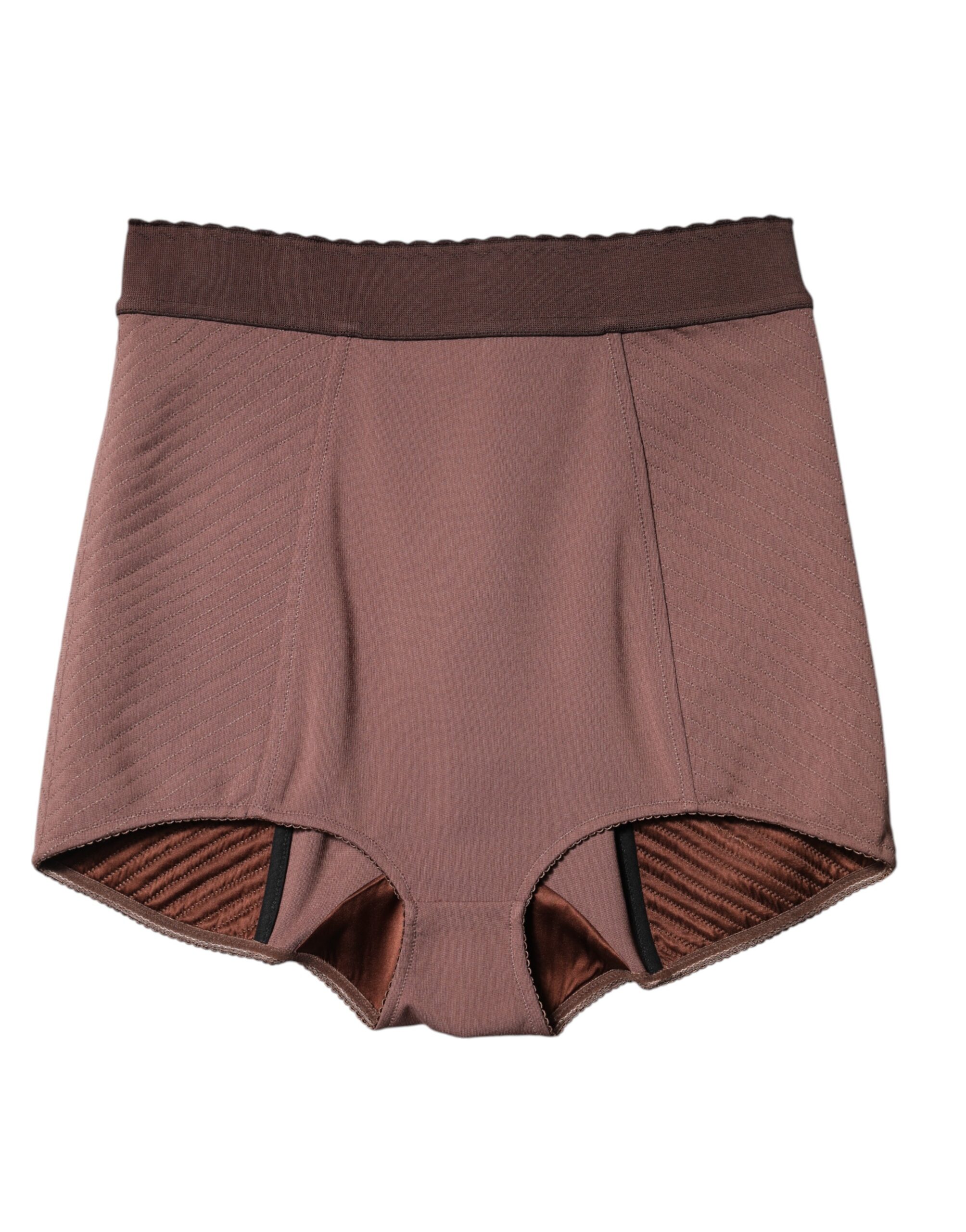 Dolce & Gabbana Brown Viscose High Waisted Hot Pants Shorts - Image 5