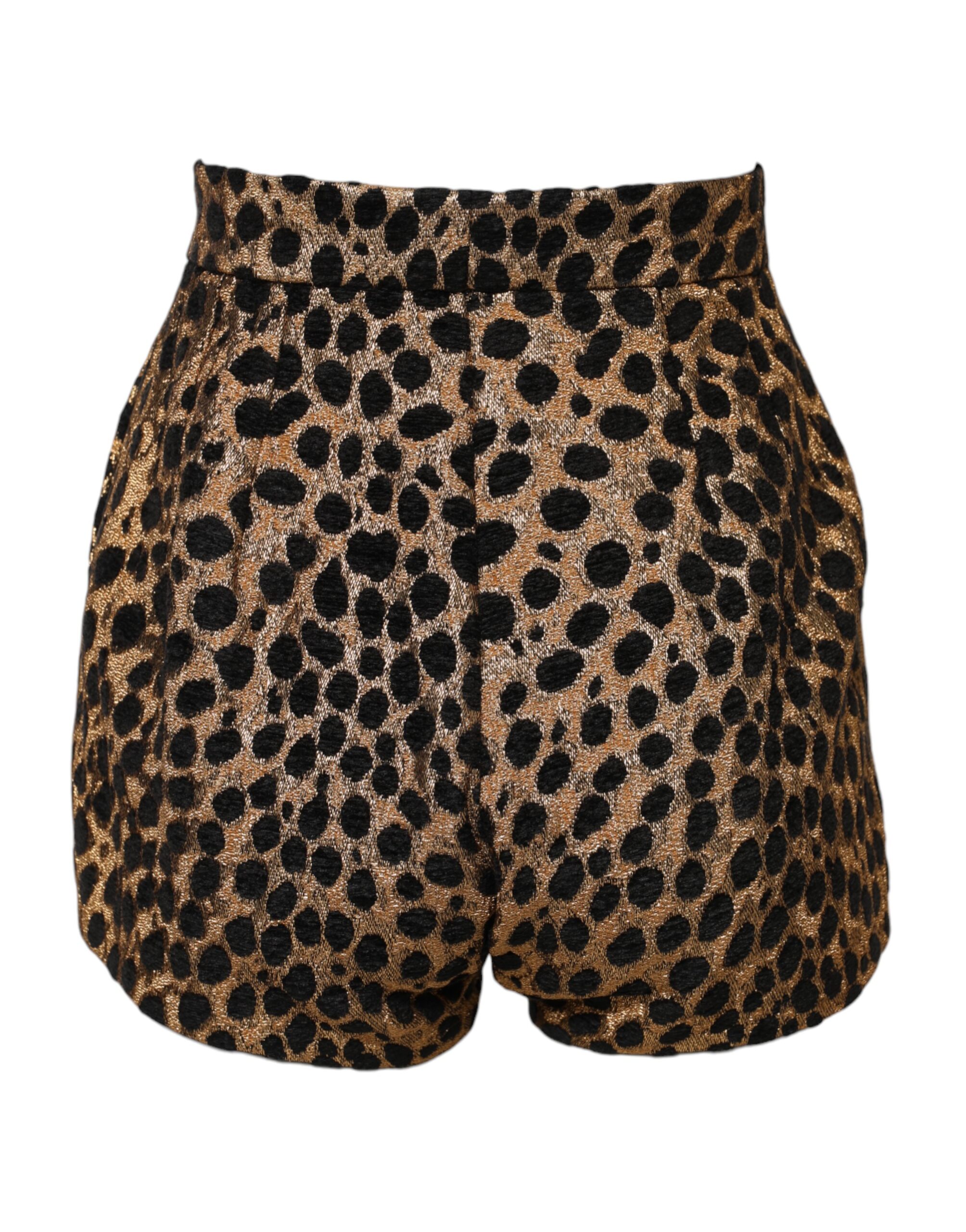 Dolce & Gabbana Brown Leopard High Waisted Hot Pants Shorts - Image 3