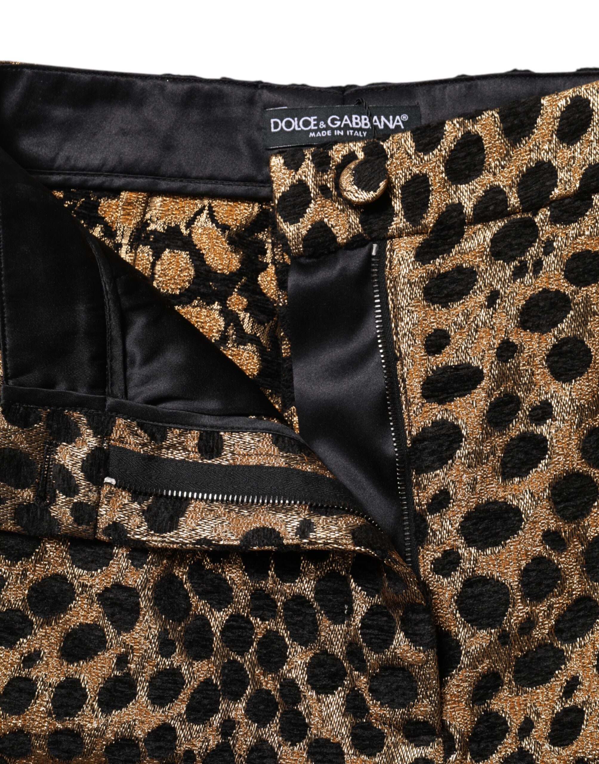 Dolce & Gabbana Brown Leopard High Waisted Hot Pants Shorts - Image 4