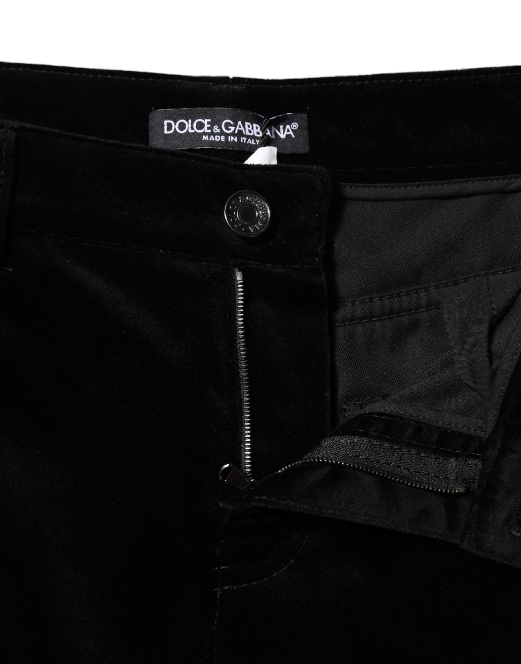Dolce & Gabbana Black Cotton Skinny Capri Cropped Denim Jeans - Image 4