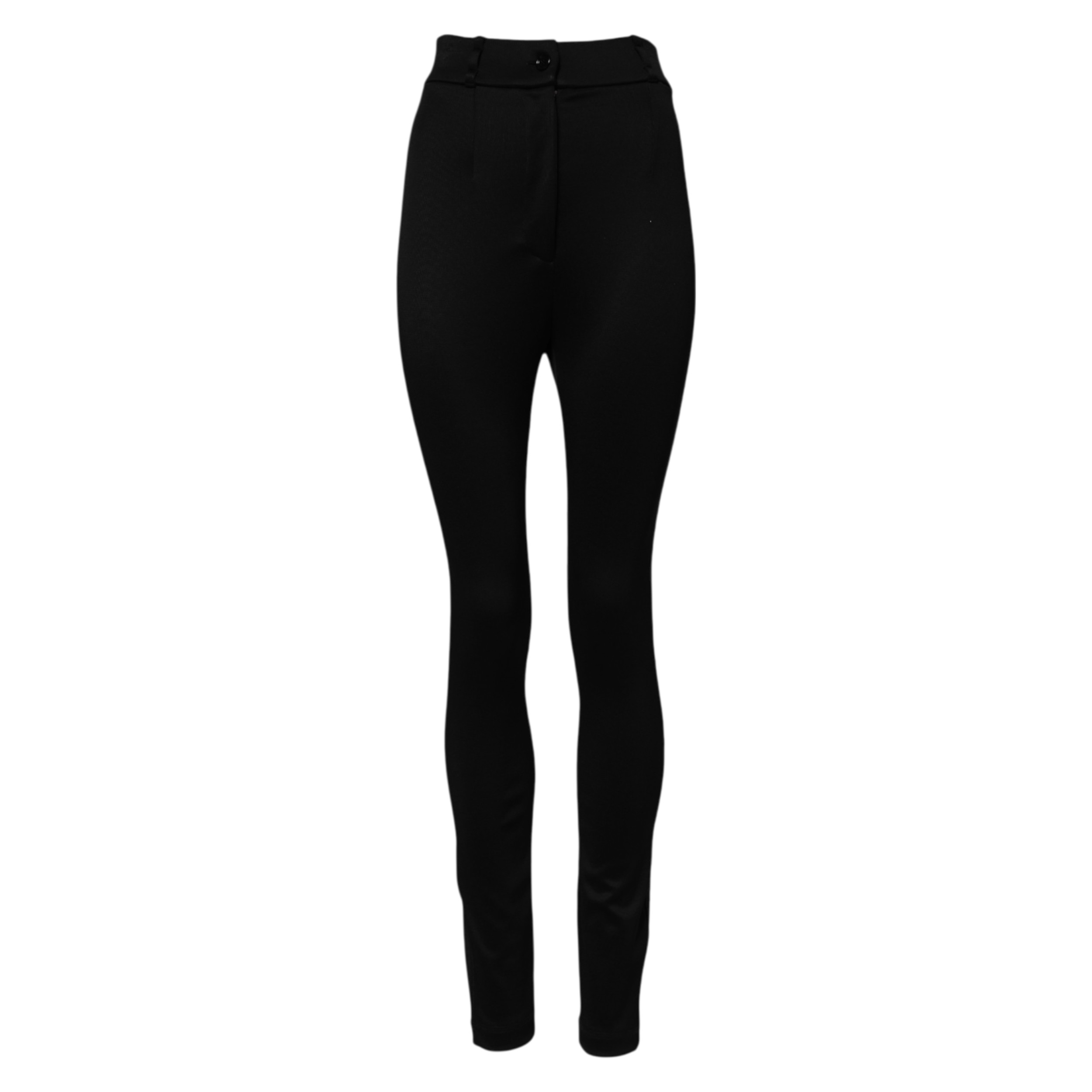Dolce & Gabbana Black Nylon High Waist Skinny Leggings Pants - Image 2