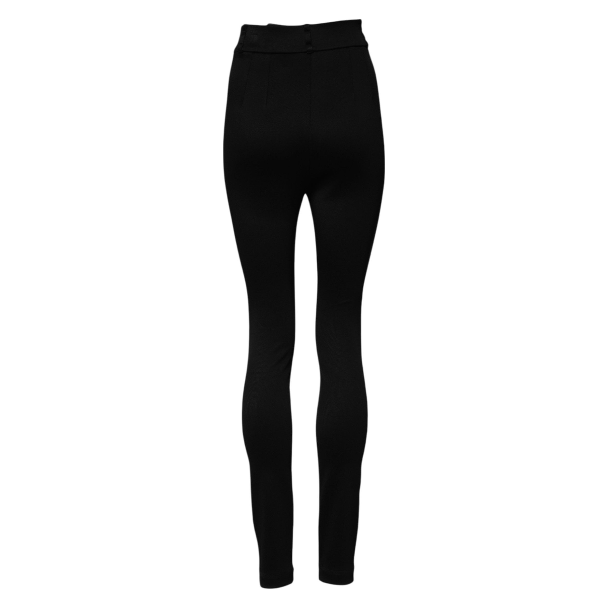 Dolce & Gabbana Black Nylon High Waist Skinny Leggings Pants - Image 3
