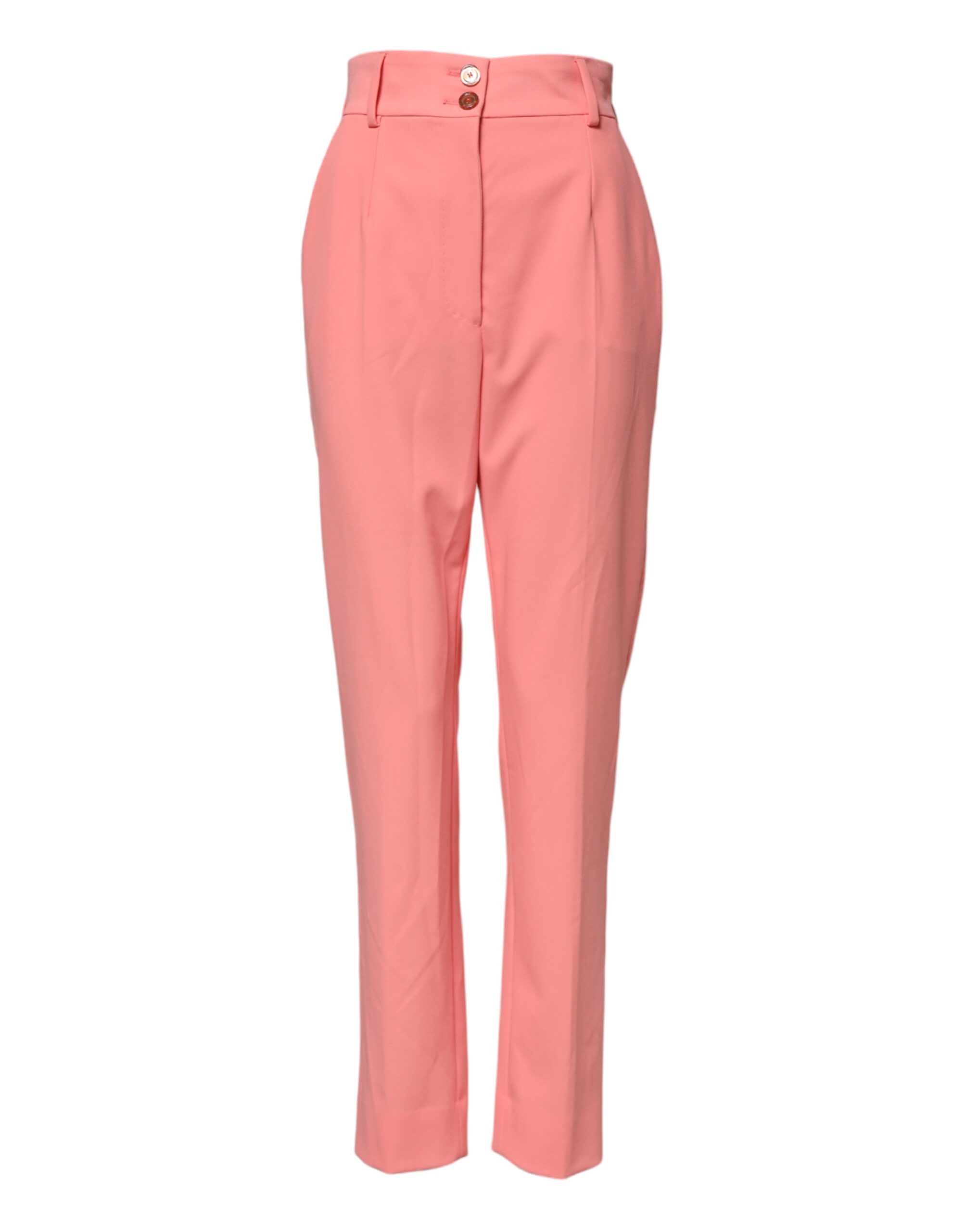 Dolce & Gabbana Pink High Waist Tapered Dress Pants - Image 2
