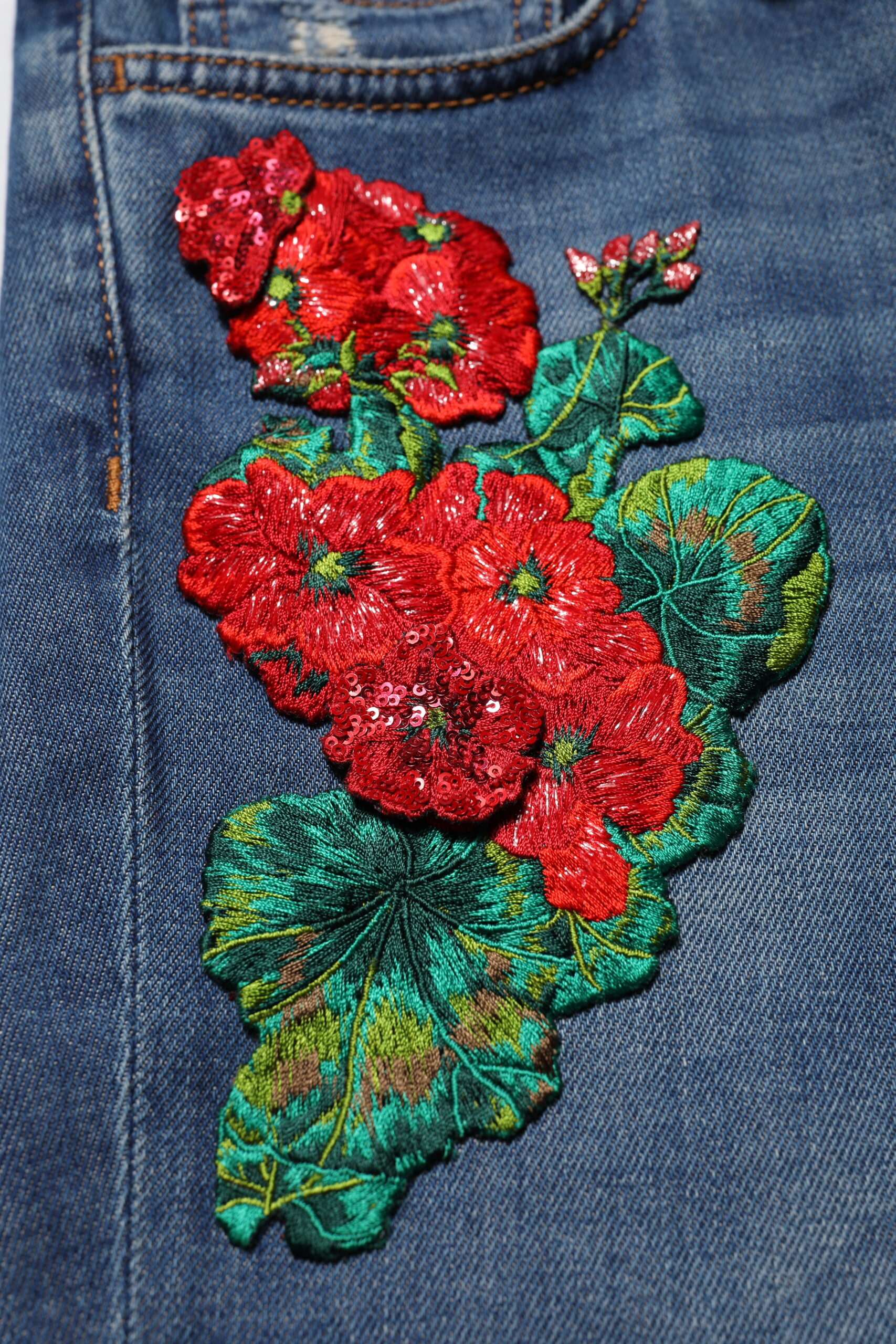 Dolce & Gabbana Blue Cotton Low Waist Skinny Denim Jeans - Image 5