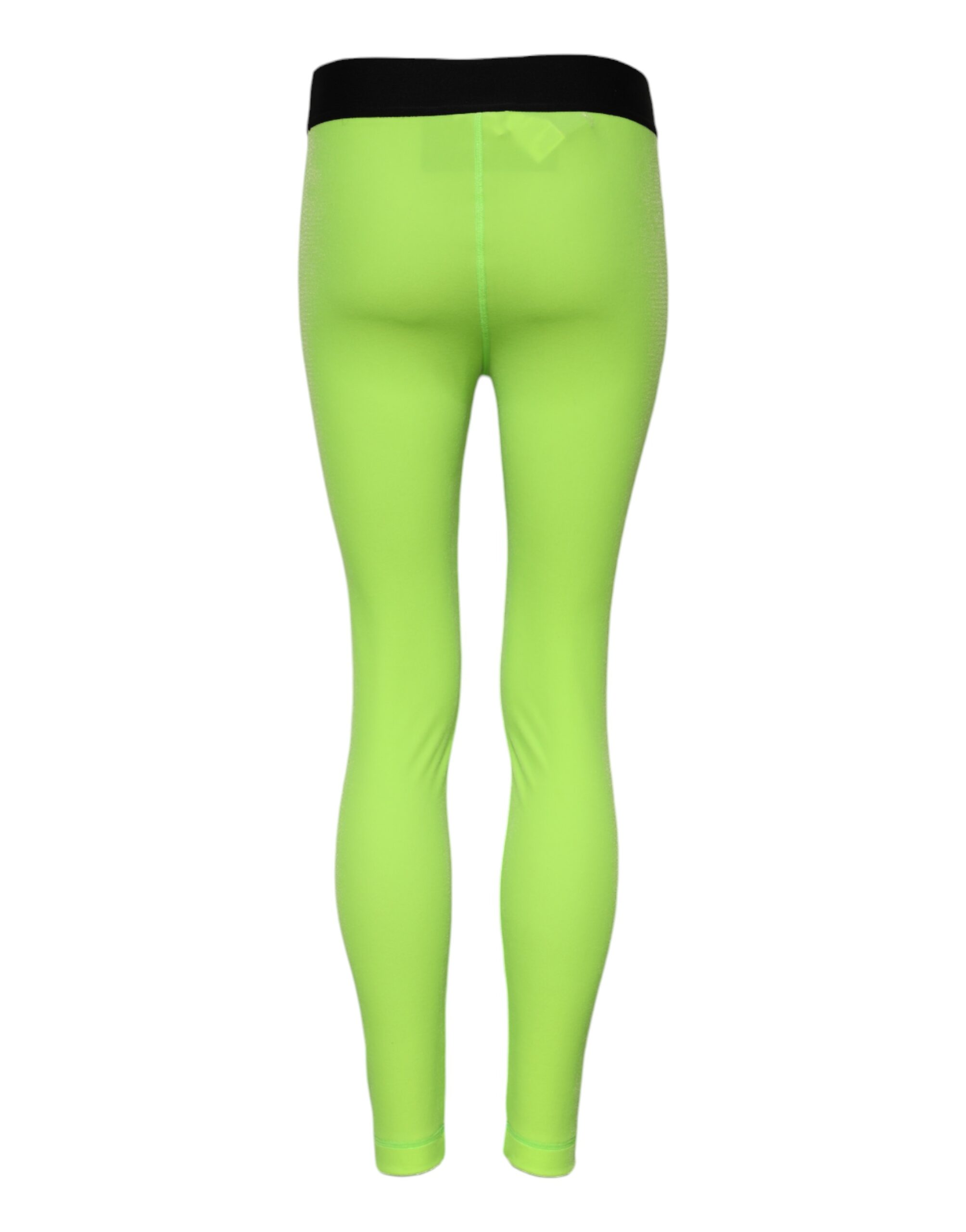 Dolce & Gabbana Green Nylon Slim Fit Leggings Pants - Image 3