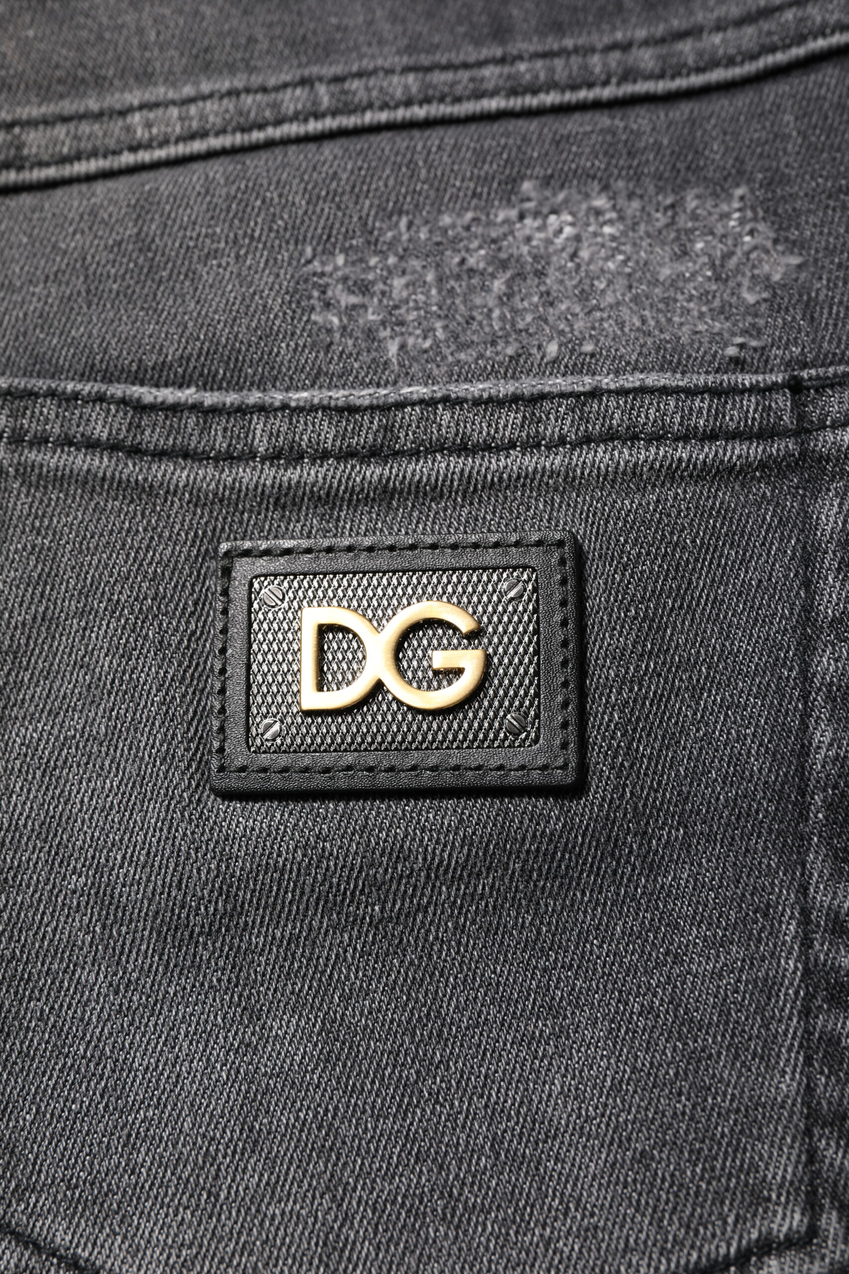 Dolce & Gabbana Dark Gray AUDREY Cotton Skinny Denim Jeans - Image 5