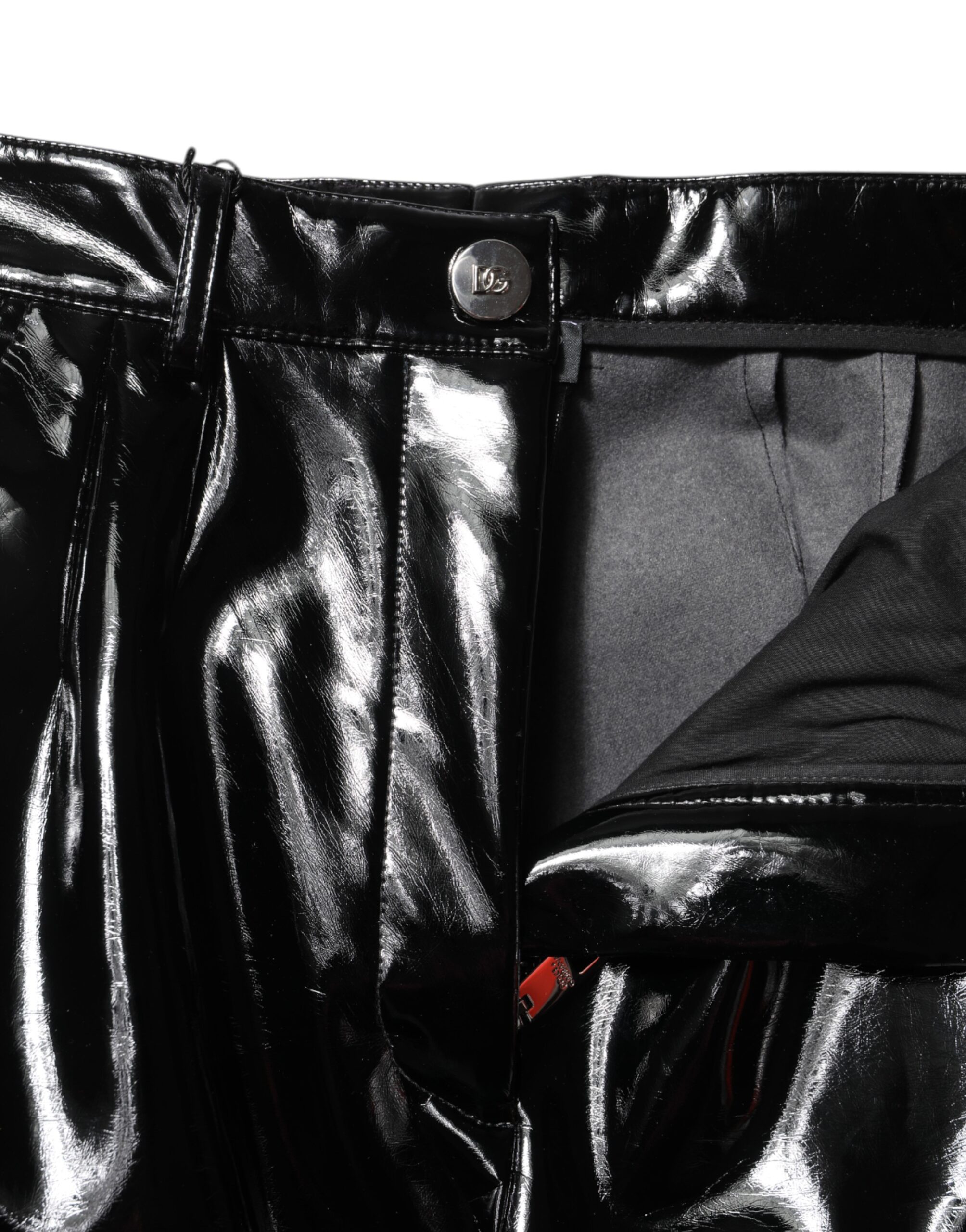 Dolce & Gabbana Black High Waist Cargo Bootcut Pants - Image 4