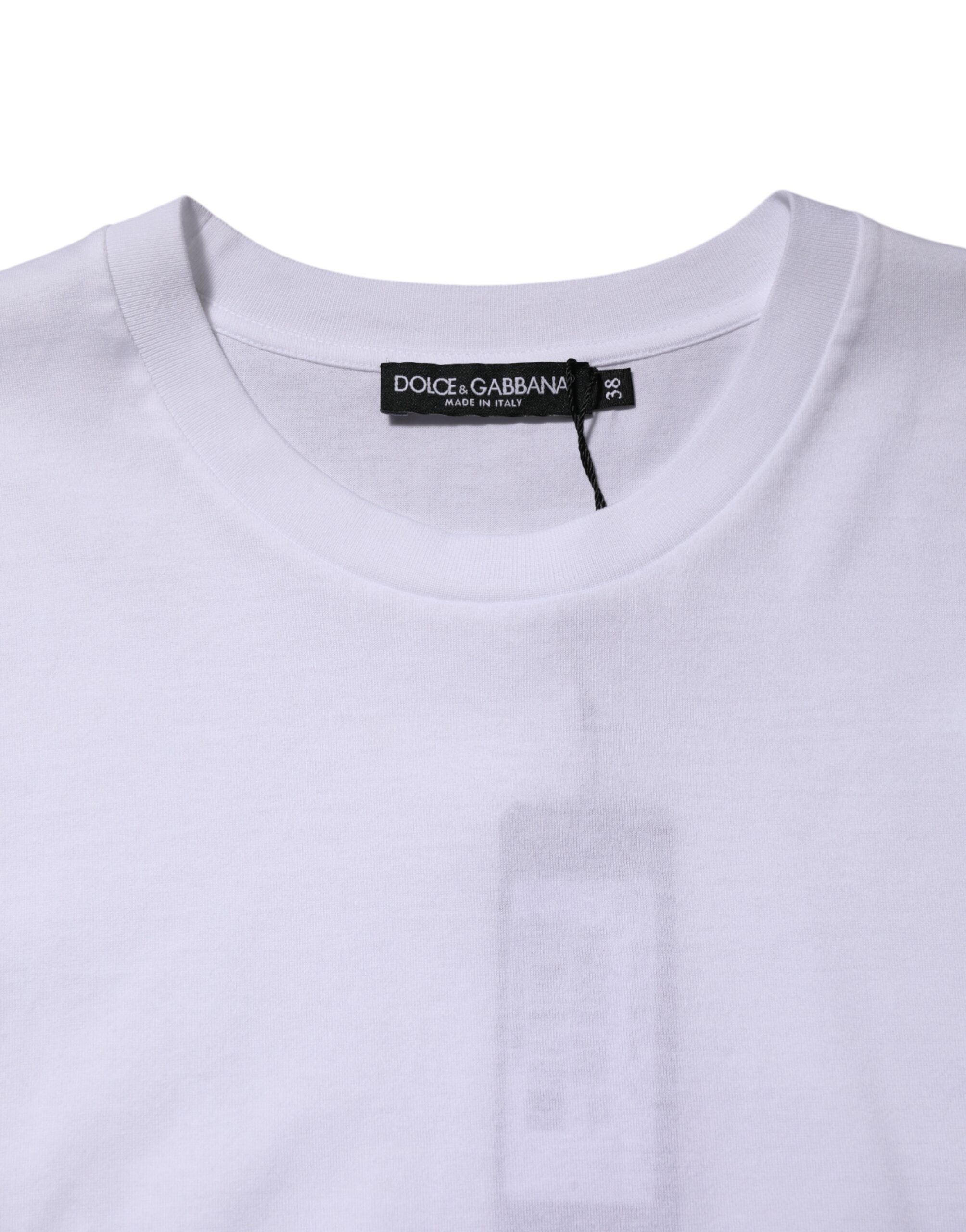 Dolce & Gabbana White Cotton Sleeveless Women Tank T-shirt - Image 4