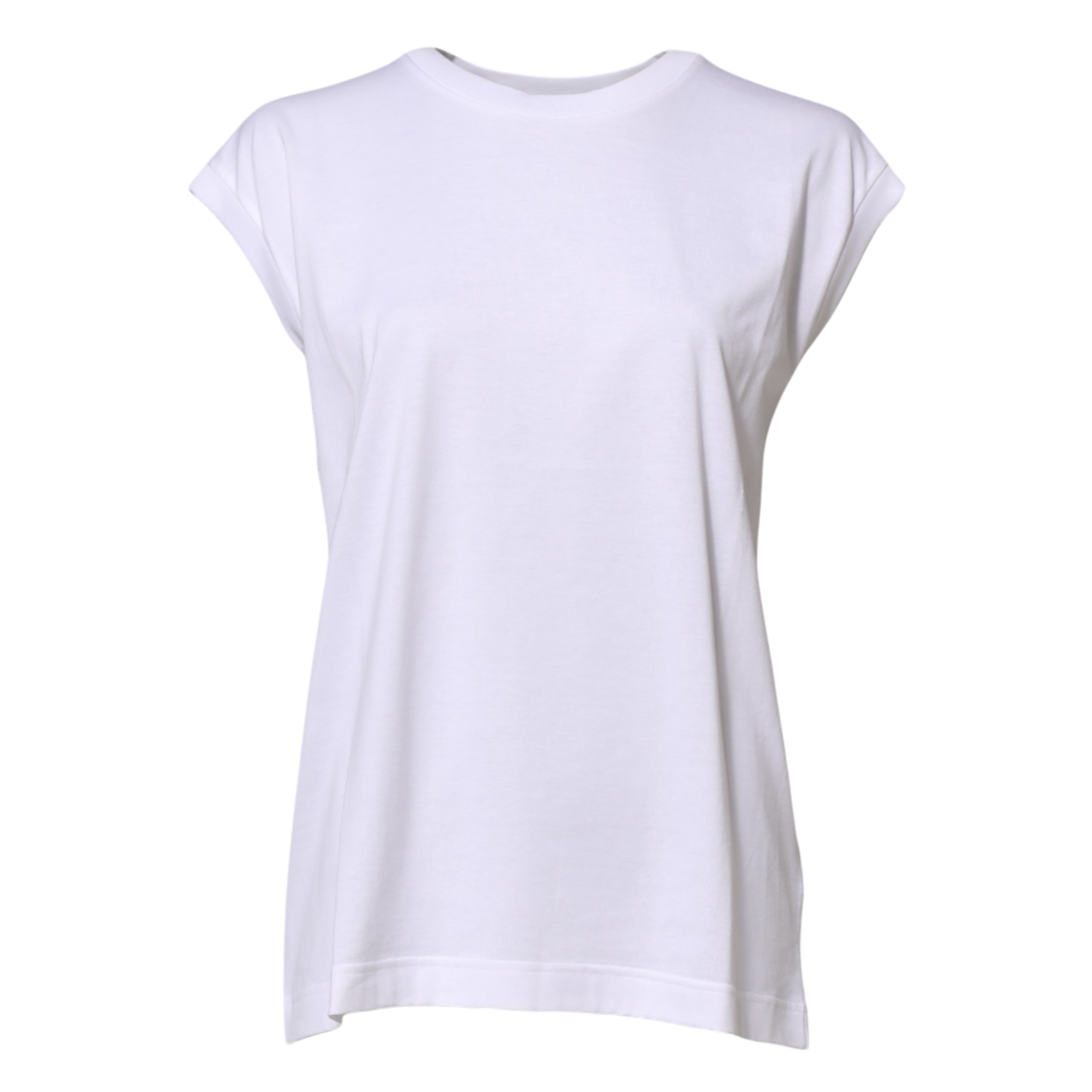 Dolce & Gabbana White Cotton Sleeveless Women Tank T-shirt - Image 5