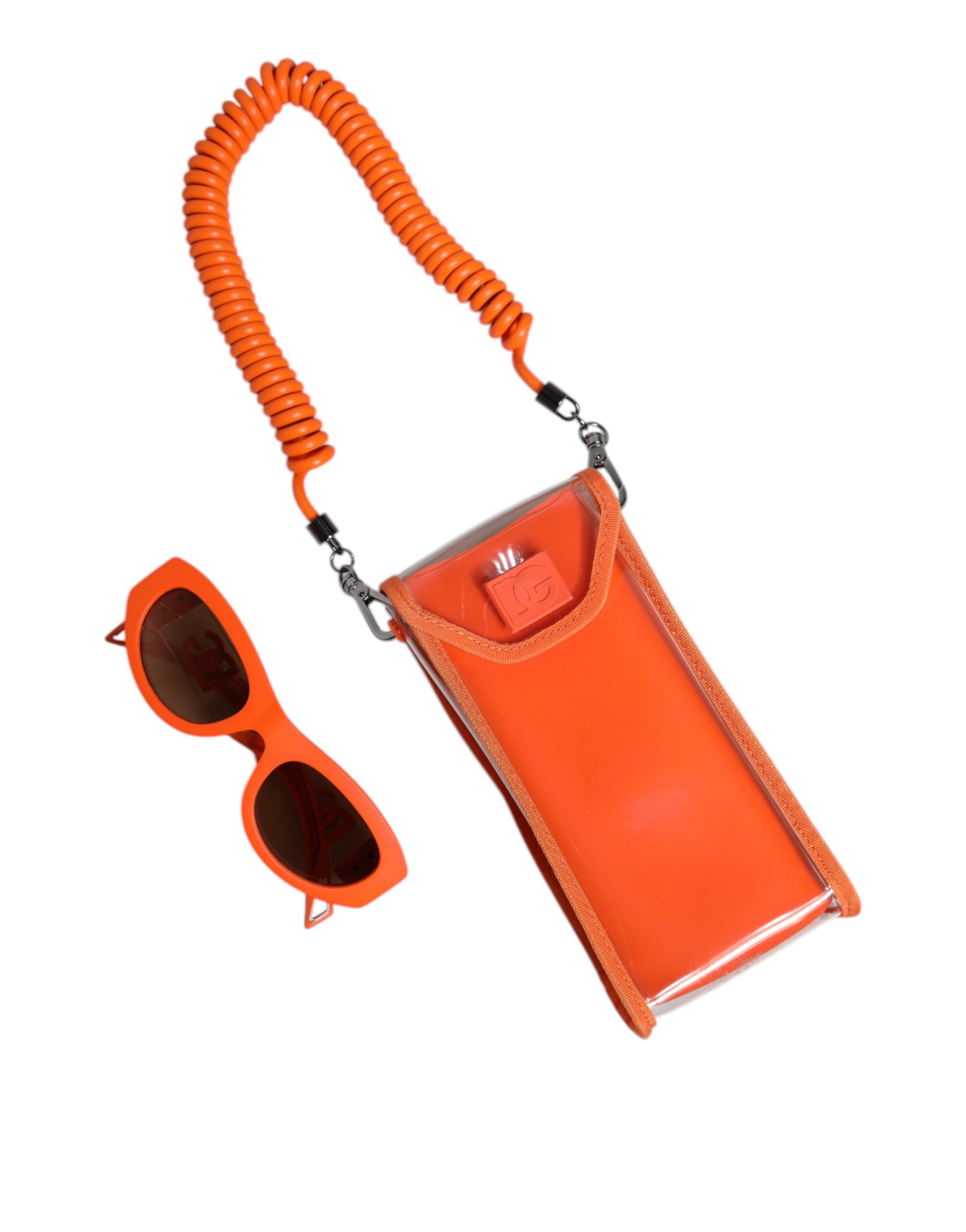 Dolce & Gabbana Orange Reborn To Live Oval Frame Logo Eyewear Sunglasses - Image 6