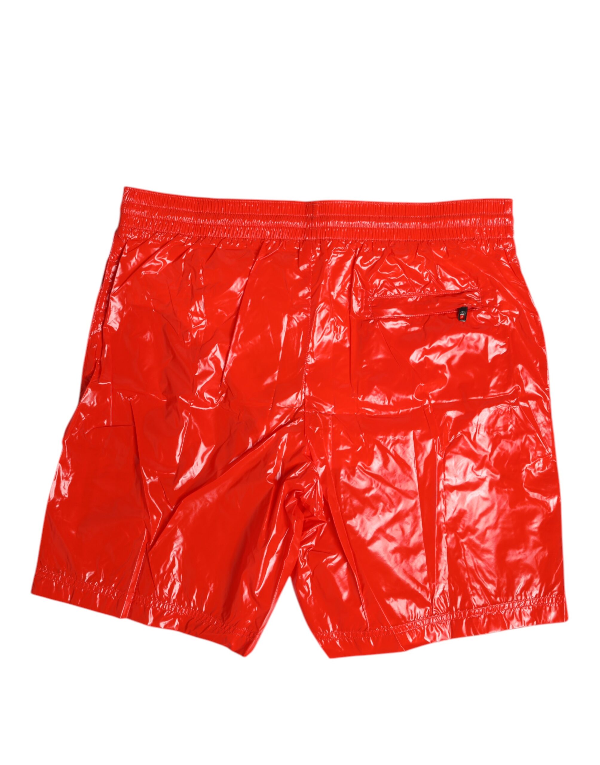 Dolce & Gabbana Red Nylon Drawstring Beachwear Shorts Swimwear - Image 3