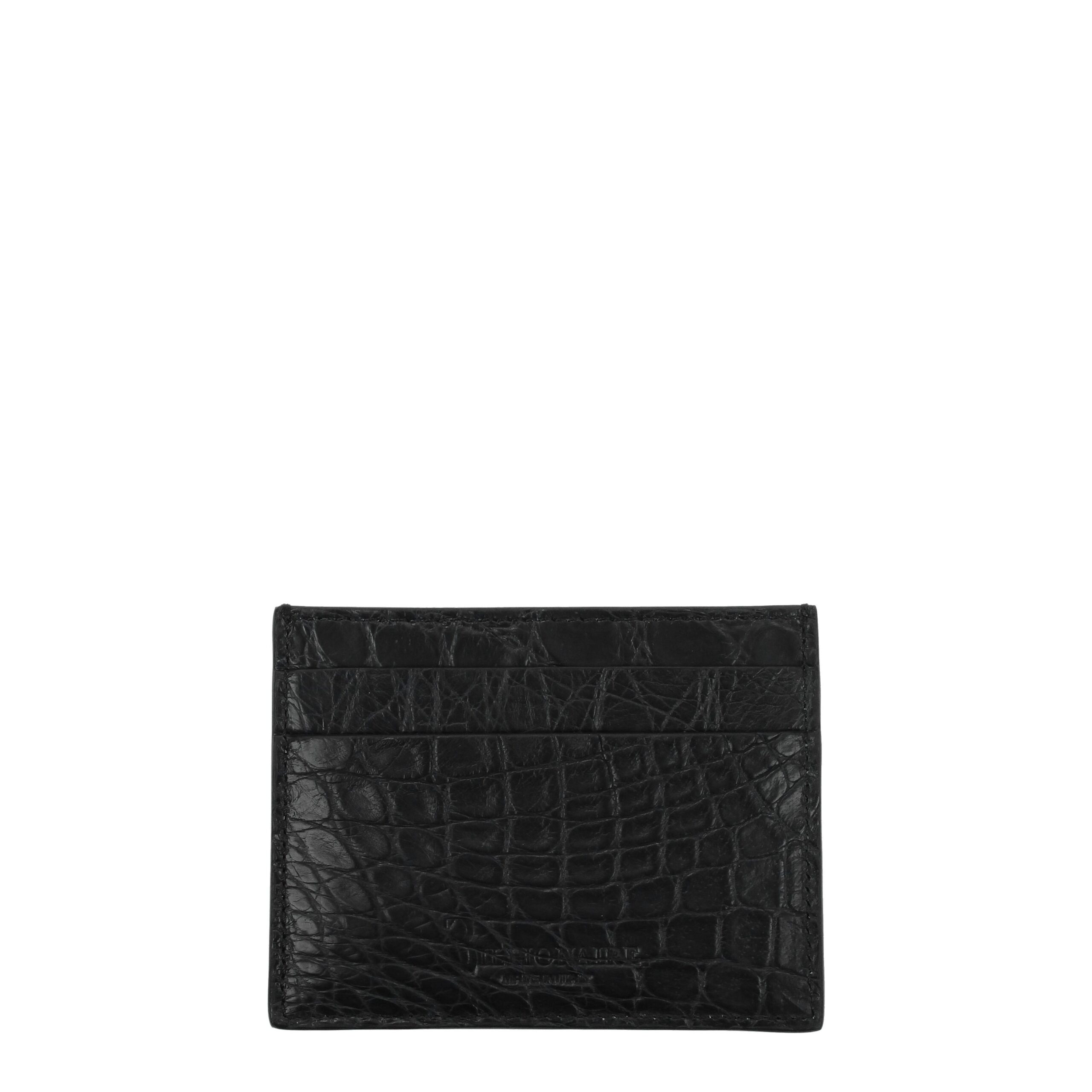 Billionaire Italian Couture Black Crocodile Cardholder - Image 2