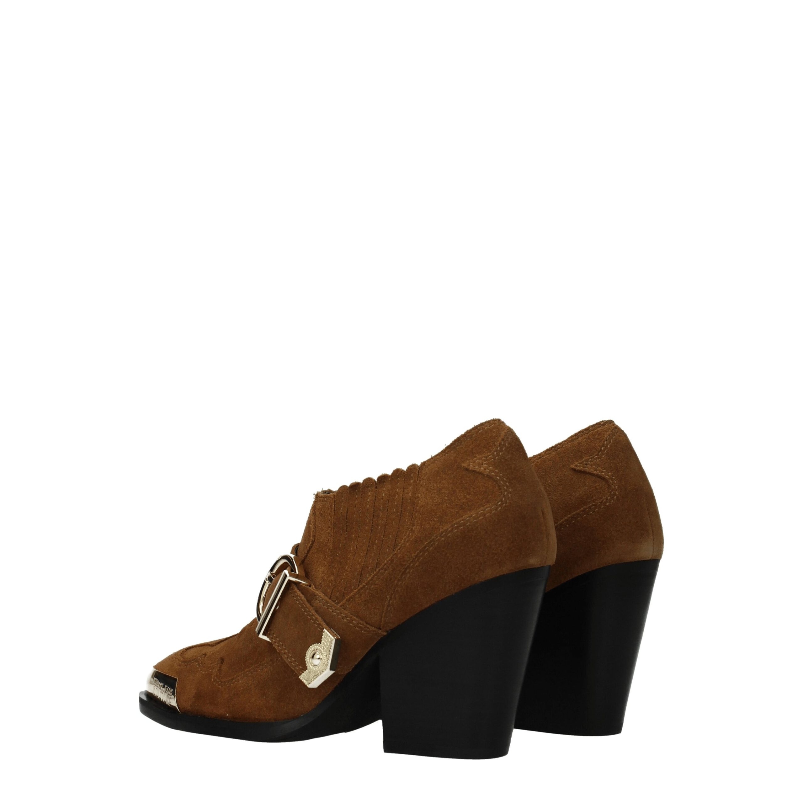 Versace Jeans Brown Leather Ankle Boots - Image 4