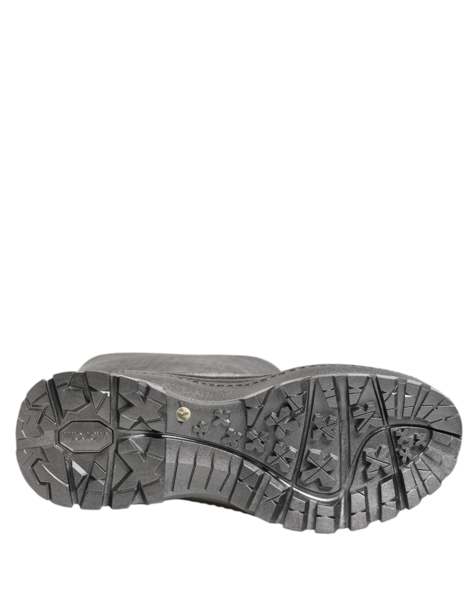 Dolce & Gabbana Metallic Silver Pull On Rain Boots Shoes - Image 8